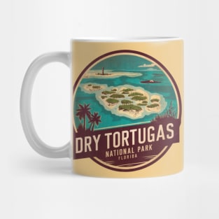 Dry Tortugas Landscape Emblem Badge Mug